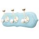 Turquoise Cream Double Loop Ceramic Iron Wooden Hooks
